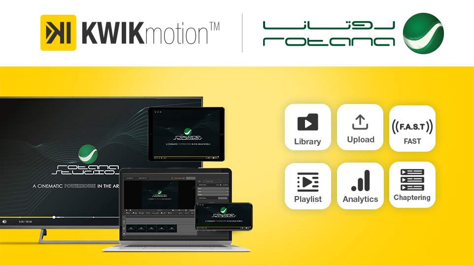 White Peaks Solutions and Rotana: Partnering to Adopt KWIKmotion for Advanced Video Streaming